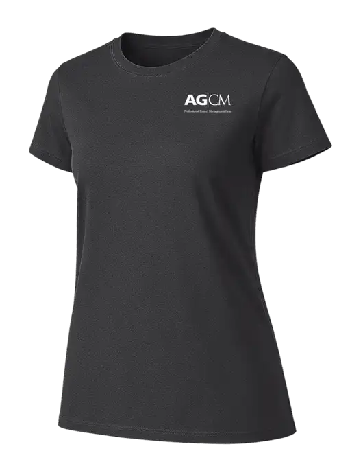 Womens Ring Spun Charcoal 4.5 oz T-Shirt w/AG|CM Logo