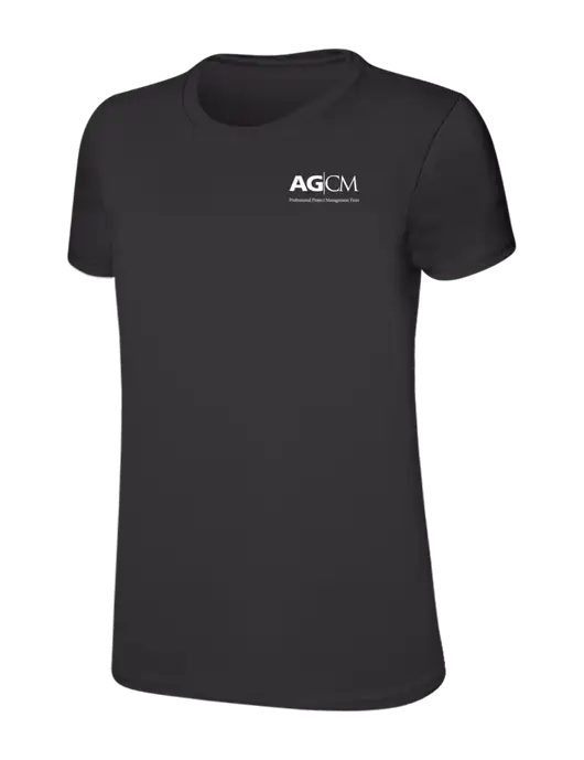 Womens Ring Spun Charcoal 4.5 oz T-Shirt w/AG|CM Logo
