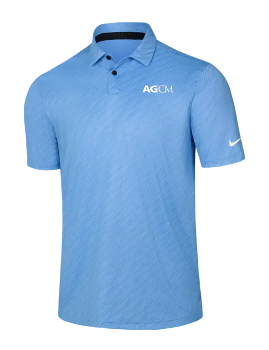 Nike Light Blue Vapor Dash Polo w/AG|CM Logo