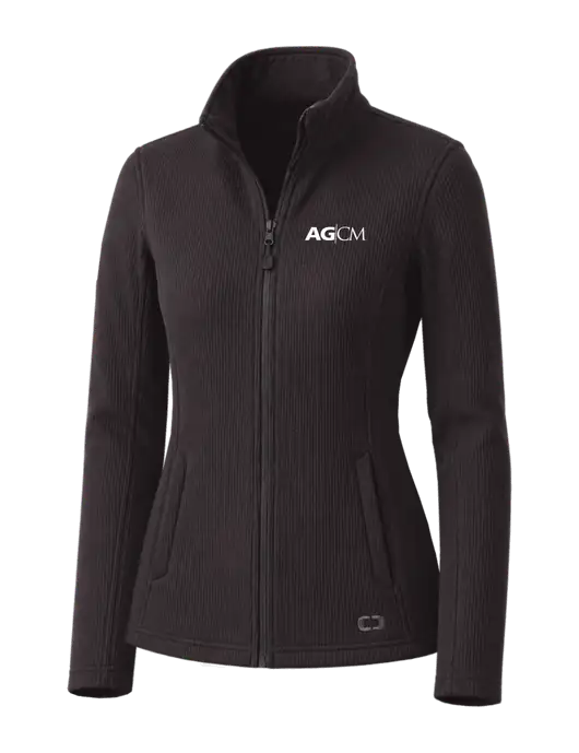 OGIO Blacktop Womens Grit Fleece Jacket w/AG|CM Logo