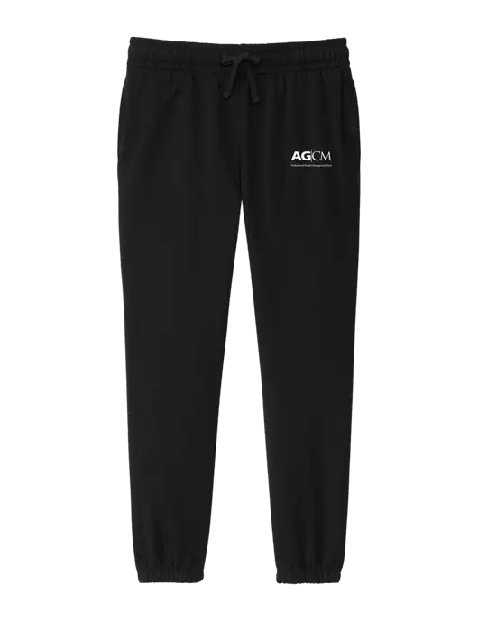 District Womens Black Fleece Sweatpants w/AG|CM Logo