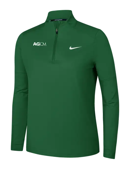 Nike Dark Green Womens Dri-FIT Element 1/2-Zip Pullover w/AG|CM Logo