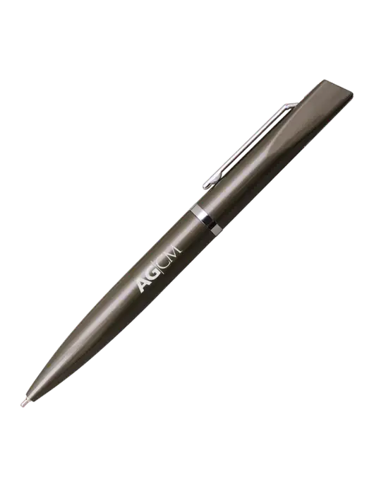 Santos Gunmetal Pen - Black Ink w/AG|CM Logo