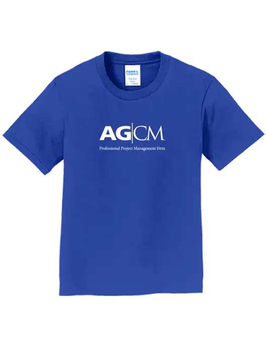 Youth Ring Spun Royal 4.5 oz T-Shirt w/AG|CM Logo