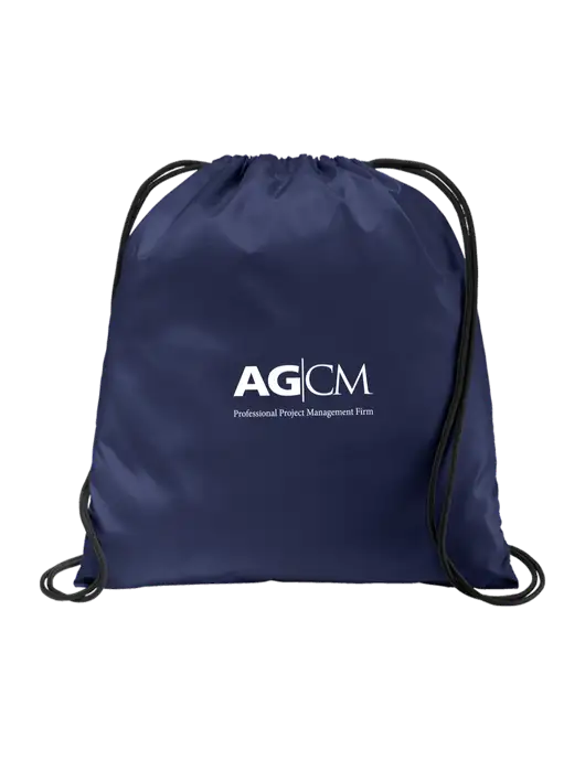 Drawstring  True Navy Cinch Pack w/AG|CM Logo