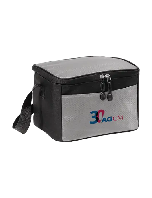 6 Can Grey/Black Cube Cooler w/AG|CM 30th Anniversary Logo